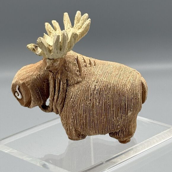 Vtg Artesania Rinconada Moose Figurine Uruguay Retired Wildlife 4" READ As is - Picture 12 of 15